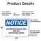 Signmission Wastewater Reuse Area Keep Out Non-Potable Water OSHA Notice Sign, Aluminum, 24in W x 18in L, 2PK OS-2PACK-NS-A-1824-L-18960 - alternate 4